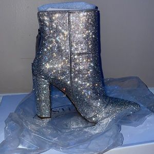 Rhinestone booties from Steve Madden